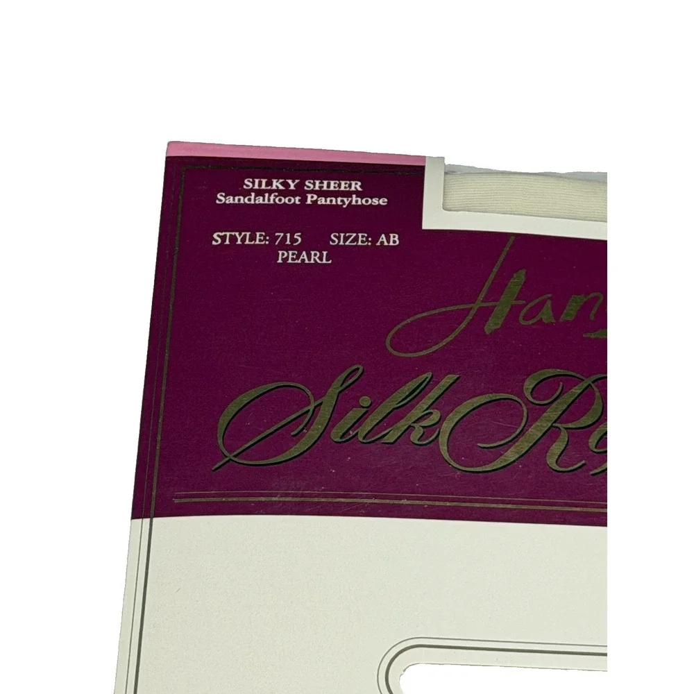 NWT VTG Hanes Silk Reflections Silky Sheer  Size CD Pearl ColorUSA